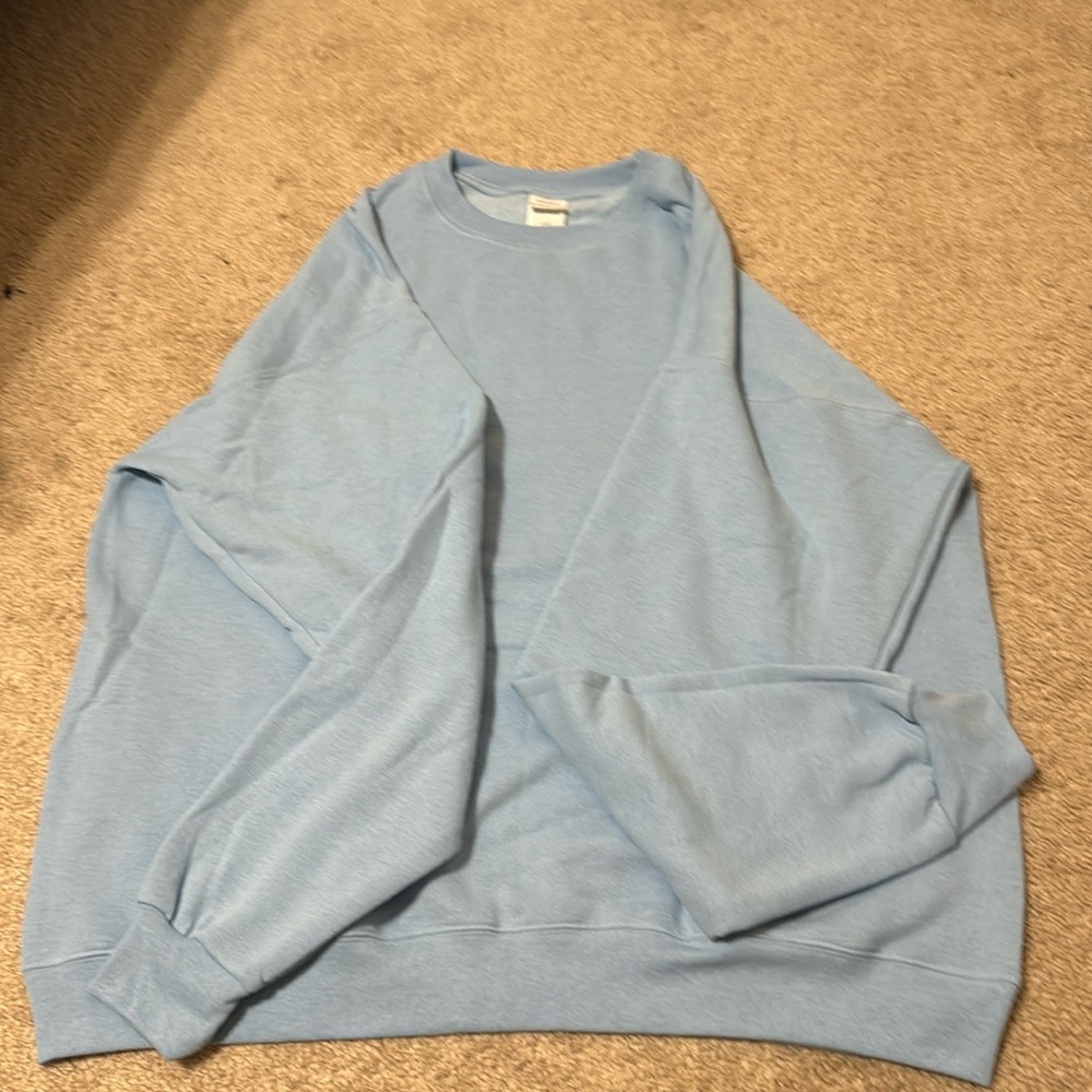 Blue crewneck sweater